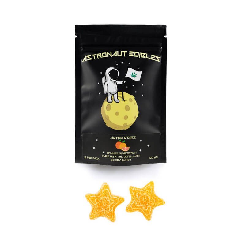 L'astronaute Gummy Étoiles 50mg – Acheter de Délicieux Orange Pamplemousse en Ligne